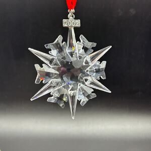 Swarovski Crystal 2002 Annual Christmas Holiday Ornament Limited Edition